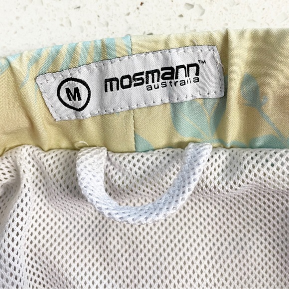 Mosmann Australia Short Light Yellow Blue Tropical Board Short Medium - Picture 4 of 6